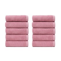 100%국내생산 타월톡톡 호텔수건 30수 160g, 핑크, 10장