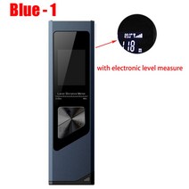 레이저거리측정기 스마트 레이저 양방향 줄자 거리 측정기 406080m 전자 미터 측정 테이프 디지털 각도 센서 건설 도구, 파란색 수준, 60m