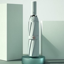 튼튼한 자동 호신용 장우산 의전 대형 인싸템 바람 저항 자동 우산 남자 Led 빛나는 역방향 접는 신사 비즈