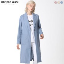 [보니알렉스] 플레인 롱 원버튼 린넨 자켓 (택가격185000원)