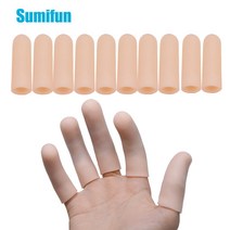 손가락부목 손가락아대 보호대 교정 깁스 10pcs 실리콘 젤 튜브 손가락 작은 발가락 보호기 옥수수 물집 통증 완화 슬리브 커버 발가락 분리기 발 관리 도구 d2218