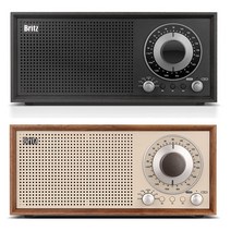 브리츠 BA-MK30 블루투스 레트로 감성캠핑 카페 탁상 무선 라디오 스피커, 우드