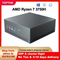 미니PC 데스크탑 고사양 topton nuc amd 게임용 ryzen 7 3750h vega 그래픽 2 ddr4 nvme ssd 컴퓨터 windows 1110 10 pro ht, 라이젠 7 3750h, 16GB DDR4 512GB NVMe