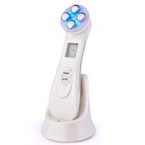 태양광충전식RF EMS LED 조명 일렉트로포레이션 메조테라피 페이셜 타이트 스킨 케어 무선 주파수 페이스, CHINA_white no box