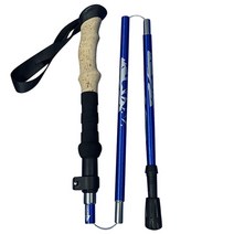 등산스틱 등산 장비 야외 접이식 트레킹 폴 경량 접이식 하이킹 워킹 막대기 지팡이 블랙, 1pcs 블루