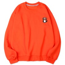 벤힛 댕댕패밀리 뭉키 자수 세미 오버핏 특양면 맨투맨