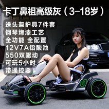 고카트 전동 휠 자동차 루지카트 1인용 레이싱 성인용 카트, 단일사이즈, 블랙