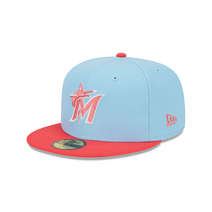 뉴에라 스냅백 MLB [마이애미 말린스] Colorpack Blue 59FIFTY Fitted 900449