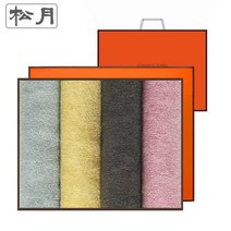 송월타올 뱀부 라이트무지 4매선물세트 쇼핑백 _ 257899EA, 쿠팡 골고루(랜덤), 쿠팡 본상품선택