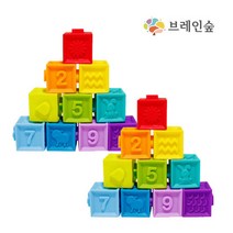 브레인숲 [브레인숲] 영유아 말랑말랑 사운드블록, 단품없음