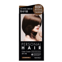 토니모리 퍼스널 헤어 컬러 크림, 8BR 베이지브라운, 6개