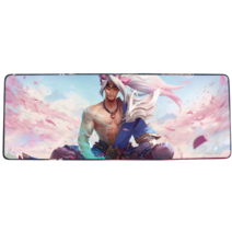롤 LOL 디자인 마우스 패드 79종 시리즈 리그 오브 레전드 장패드 3mm 두께, 900x400mm + 3mm개, 분홍