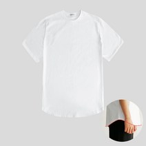 [당일출고] 남자 레이어드 무지 반팔티 S~3XL 밑단반달