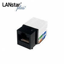 UTP CAT.6 8P8C 키스톤잭 모듈 L-Type Black [40538], 상세내용표시