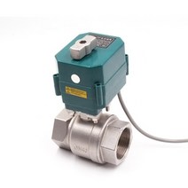 솔밸브 32mm 40mm 50mm ctf001 2 방향 스테인레스 스틸 전동 액추터 물 흐름 전기 볼 밸브 끄기