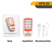 방사능 측정기 검출기 휴대용 가정용 GM 가이거 카운터 핵 방사선 고정밀 디지털 광선 선량계, 1.1세트