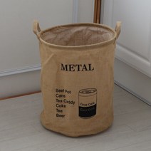 BOSS 빈티지 분리수거함 다용도수거함, metal, 1개