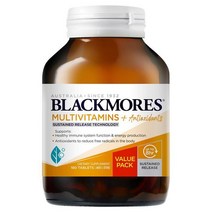 뉴질랜드 블랙모어스 Blackmores Multi + 서스테인드 릴렉스 멀티비타민 + 안티옥시던트 180정, 1팩