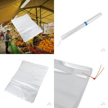 마트498 비닐대봉투 63x82cm백색50매 분리수거용비닐봉투 업소용비닐봉투 옷봉투 채소봉투 과일봉투 김장비닐봉투
