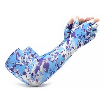 1 쌍 냉각 슬리브 미끄럼 방지 실리콘 태양 그림자 슬리브 야외 스포츠 실행 하이킹 낚시 보호대 팔 커버 남성, 유형7, 위장 블루