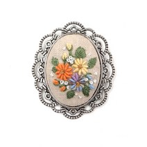 후야몰/클라우드 브로치-은버니쉬 만들기 반제품/프랑스자수 DIY, CF214-클라우드브로치-은버니쉬