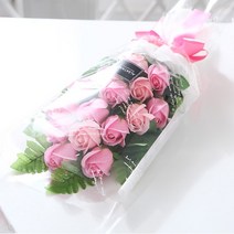 비누 꽃다발 핑크 15 장미 발렌타인 화이트 장미 로즈 데이 기념일, 단품