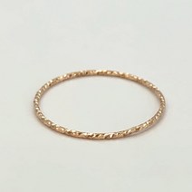 라헨느 14k 민자 컷팅 실링 실반지 1mm