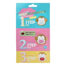 홀리카홀리카 골든몽키 글래머 립 3-STEP 키트, 1개, 1제 : 2g / 2제 : 2.5g / 3제 : 1g