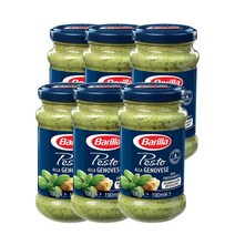 바릴라 페스토 제노베제 파스타 소스 190g Barilla Pesto Genovese Pasta Sauce, 6팩