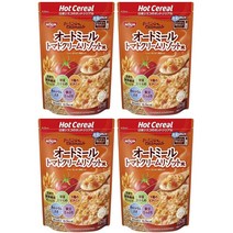 NISSIN 닛신시스코 핫 시리얼 오트밀 토마토 크림 리조또풍 160g 4팩, 1개