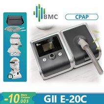 양압기 BMC E-20C GII CPAP 수면 무호흡증 Anti Snoring 비침범성 Cpap 함께 Nm4 비강 마스크 가, 03 E-20C with 1pc FM_02 매체