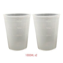 에어 스프레이 건 젤 코트 분무기 수지 섬유 강화 플라스틱 FRP 페인팅 도구 노즐 조절기 덤프 종이컵, 03 2pcs 1000ml Cups