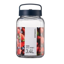 락앤락 숨쉬는 유리용기, 1개, 3.4L