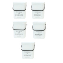 달팽이리빙 푸벨드마망 음식물 쓰레기통 5L, white 5개