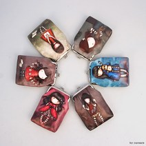 수채화일러스트미니 파우치 화장품 클러치 메이크업 여상지갑 신학기 선물용