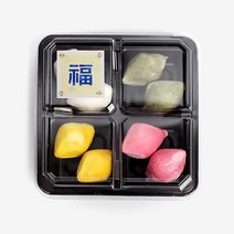 피크닉앤패키지 추석송편떡포장용기 어린이집선물포장답례품, 12p, 복스티커