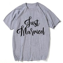 신혼여행 패션 커플 옷 인쇄 결혼 재미 T 셔츠 신혼 여행 휴가 숏 T-셔츠 여름 티셔츠