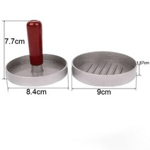 알루미늄 고기 도구 비 스틱 요리사 Cutlets 햄버거 양식 메이커 금형 프레스 버거, 04 9cm Mini Press