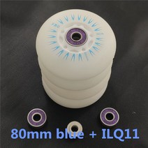 인라인바퀴 우레탄바퀴 무소음우레탄바퀴 4p 스케이트 휠 LED 플래시 롤러 바퀴 72 76mm 80mm 슬라럼 FSK 타이어 SEBA HV HL FRM FR Patines ILQ1, [01] 80mm white ILQ11