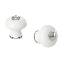 이케아 HISHULT 히스훌트 손잡이 자기 도자기제 화이트 30mm 2개입 905.345.93, 단품