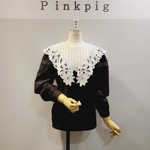 핑크피그 쥬크 플라워 모티브 블라우스(PPA21BL1132)