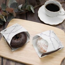 도넛 U자형 미니종이봉투 화이트초코 (100개)