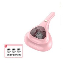 USB 휴대용 진드기 제거 악기 침대 침실 소파 자동차 UV 살균기 가정용 무선 진공 청소기, [02] 분홍색