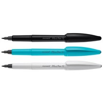 모나미 굿펜 플러스펜 S 1타 12자루, 1세트, 화이트바디-검정잉크