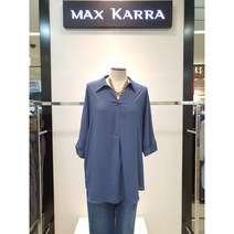 [막스카라] [막스카_라] 막스카_라 장식 루즈핏 블라우스 M02MWB018ME (P002