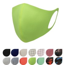 빨아쓰는 패션 연예인 천 마스크 3D 입체 특대형 네오프렌 5개 구매시 스트랩 증정, 형광연두, XS