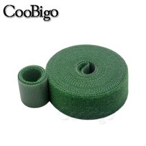 1롤 낚싯대 넥타이 홀더 스트랩 멜빵 후크 루프 달아서 매직 테이프 케이블 코드 야외 낚시 가제트, 07 Green