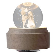 신혼 부부 오르골 크리스털볼 생일선물 집들 선물, 겨울왕국Letitgo