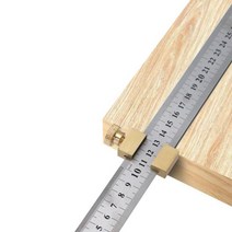 키밍 구리 철자스토퍼 직자 2종 세트 눈금자 위치지정 H2519, 골드, 골드