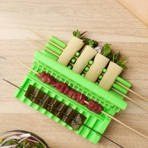 주방 바베큐 꼬치 케밥 제조기 상자 기계 고기 야채 문자열 그릴 kichen 액세서리 가제트, 1 개